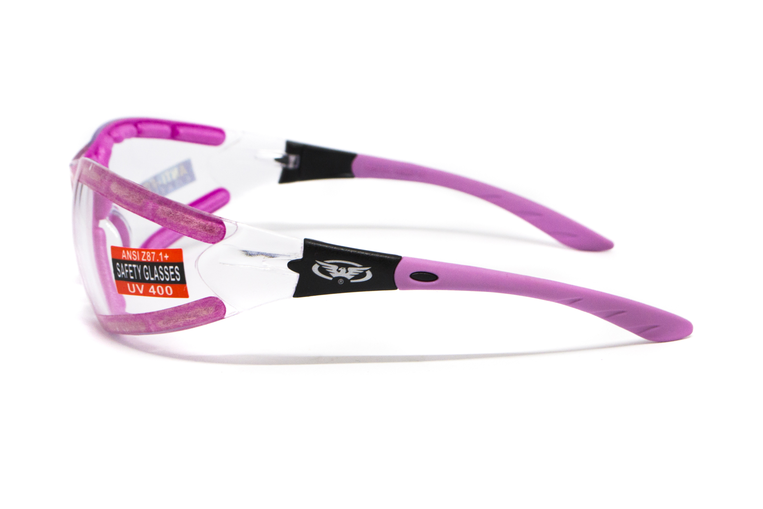 Очки защитные с уплотнителем Global Vision Ruthless Purple (clear) Anti-Fog, прозрачные в фиолетовой оправе фото 6