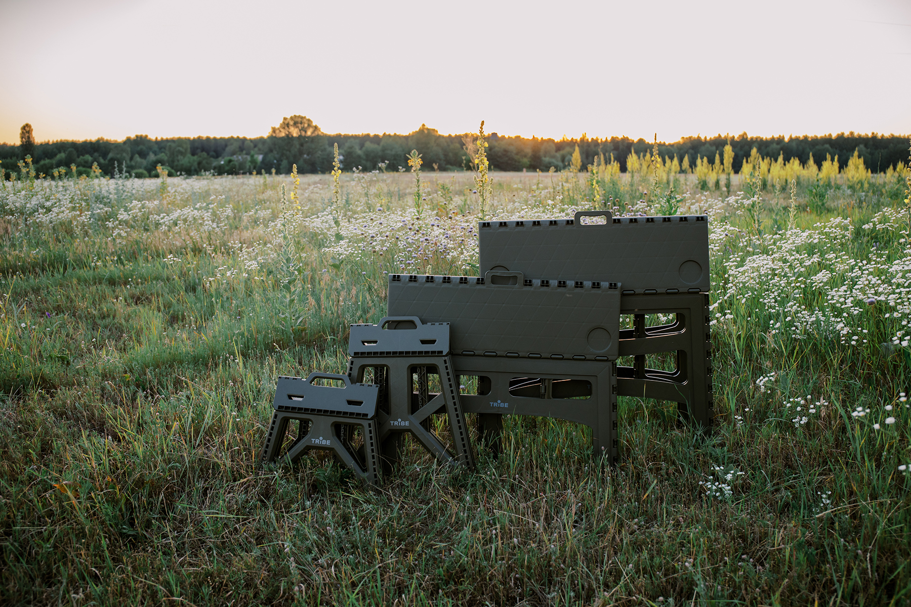 Стол Tribe Camp Table High пластиковый T-EF-0004-black фото 7