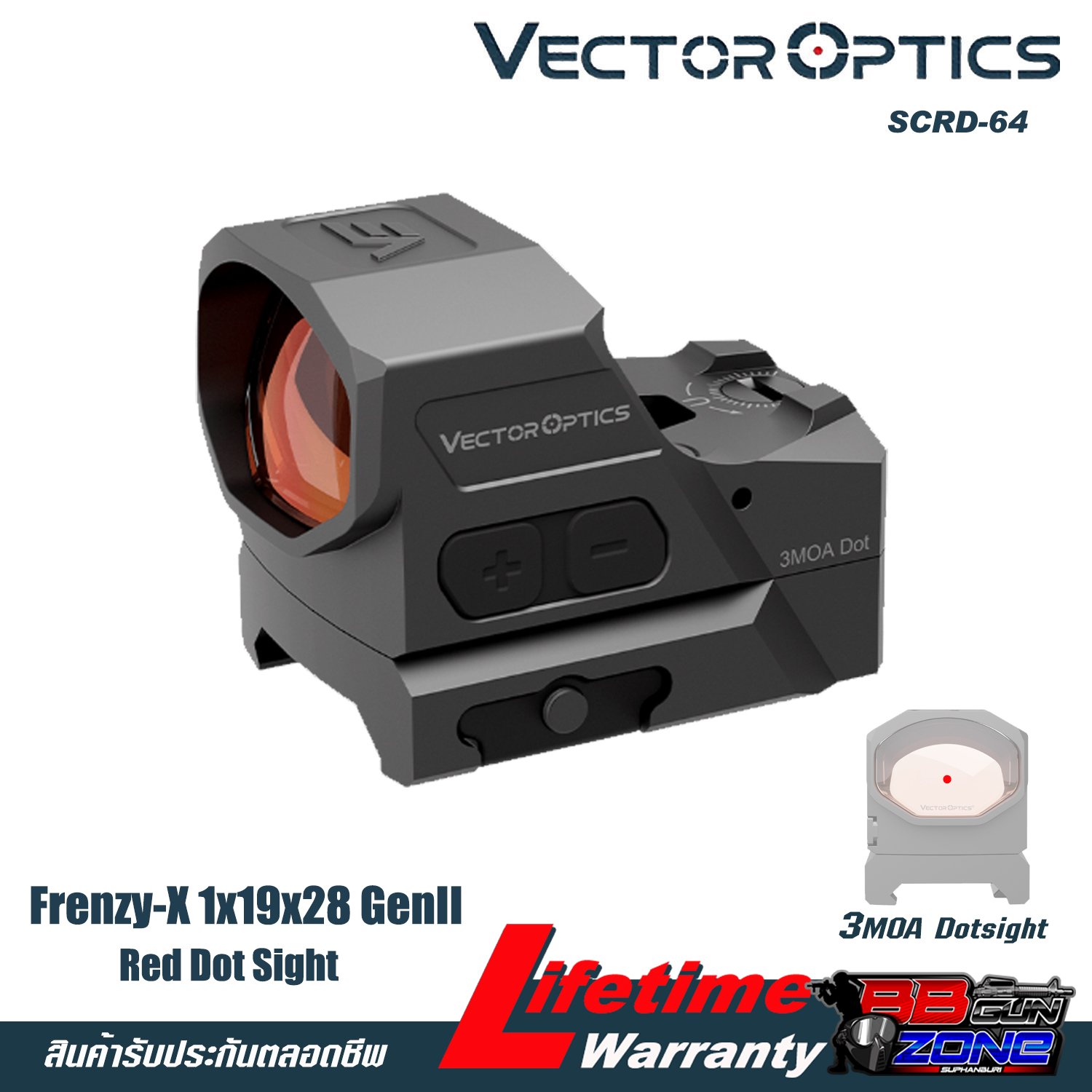 Коліматорний приціл Vector Optics Frenzy-X 1x19x28 GenII 3MOA фото 2