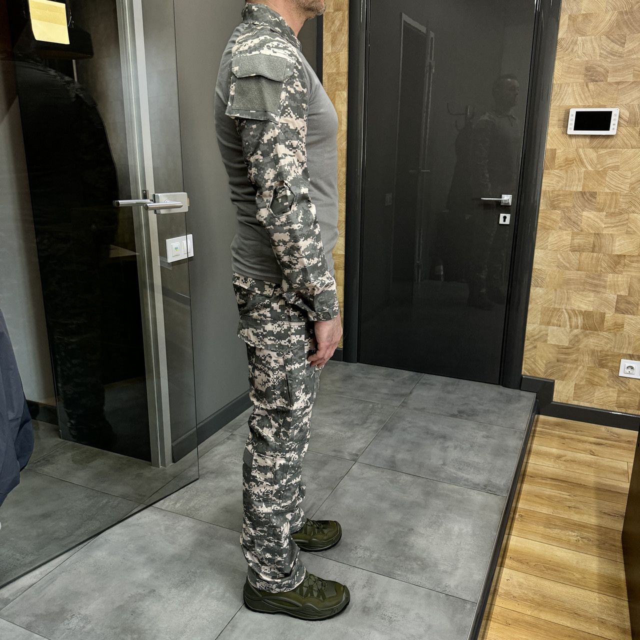 Брюки тактические Combat с пазами под наколенники, поликоттон, пиксель НАТО, размер XL, штаны для военных фото 10