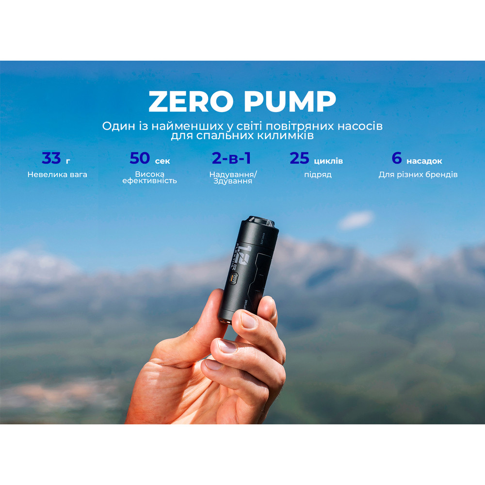 Портативний міні-насос Flextail Zero Pump, чорний фото 7