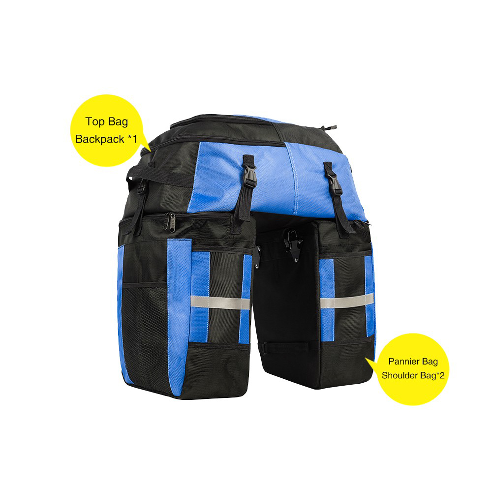 Велобаул Rhinowalk Transformer 3в1 70л E20655 Blue фото 11