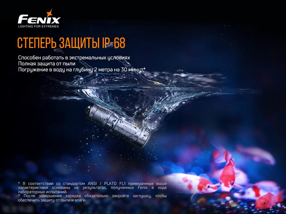 Ліхтар ручний Fenix E02R синій фото 8