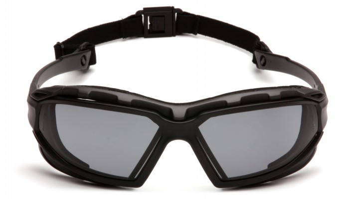 Окуляри захисні із ущільнювачем Pyramex Highlander-PLUS (gray) Anti-Fog, сірі фото 2
