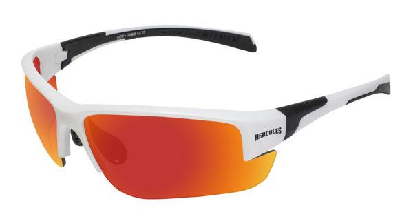 Очки защитные открытые Global Vision Hercules-7 White (G-Tech™ red) красные зеркальные фото 1