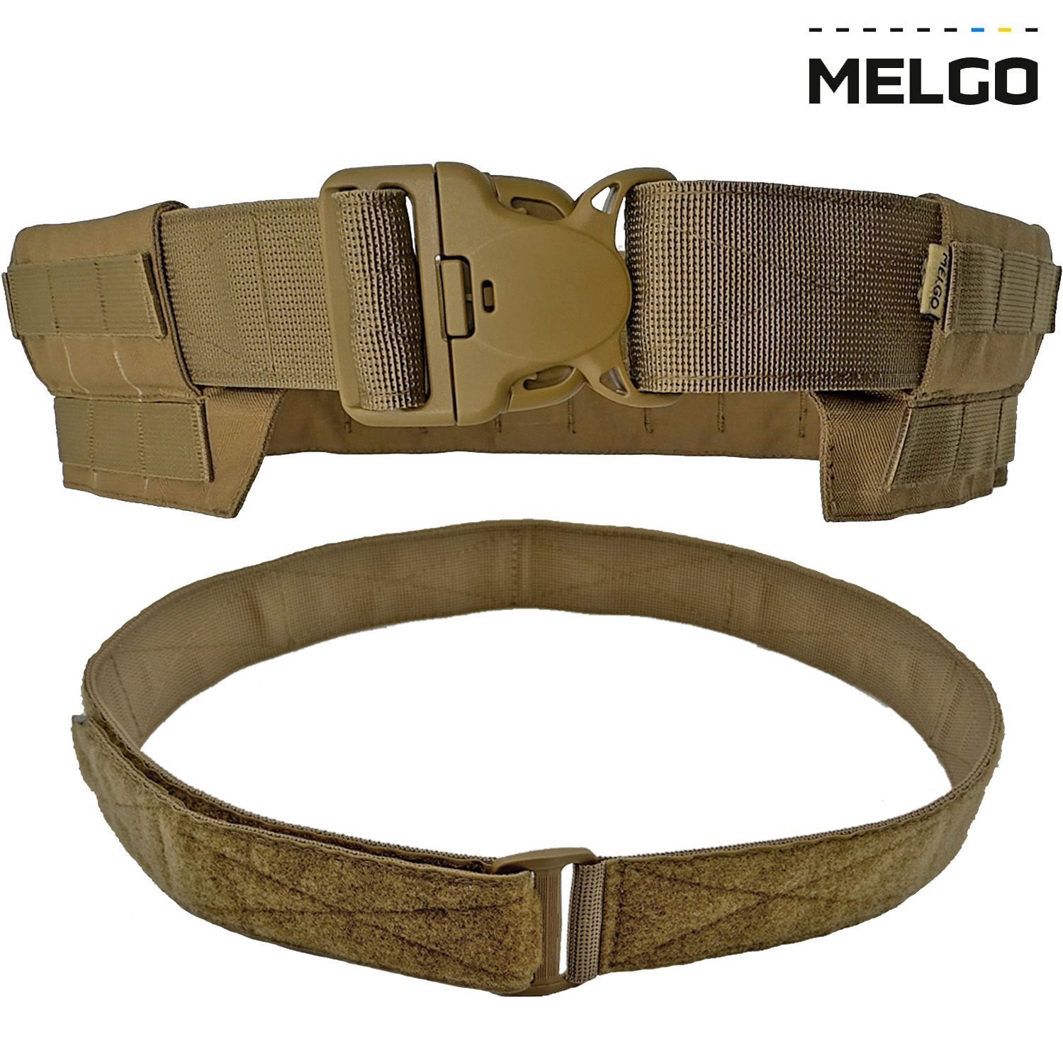 Пояс тактичний розвантажувальний швидкозйомний Койот Cordura XL MELGO фото 1
