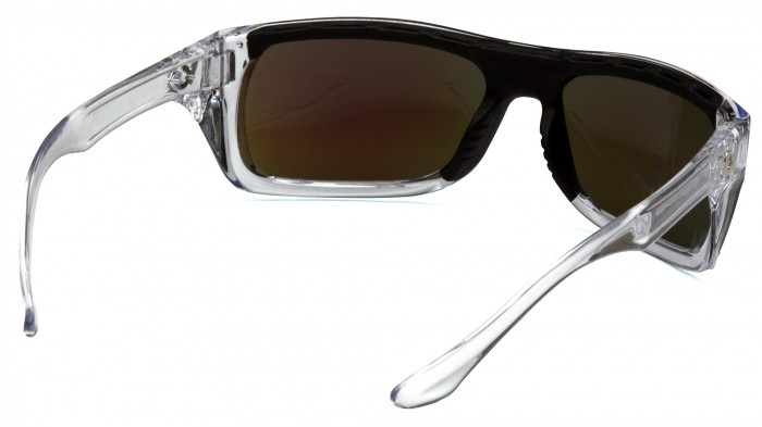 Очки защитные открытые Venture Gear Vallejo Crystal (ice blue mirror) Аnti-Fog, синие зеркальные в прозрачной оправе фото 4