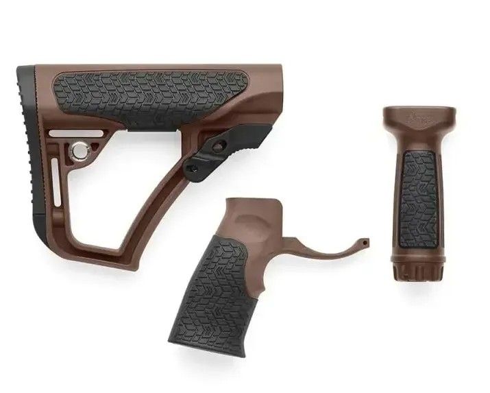 Набір Daniel Defense (приклад, пістол.руків'я, руків'я переведення вогню) Milspec Brown фото 1