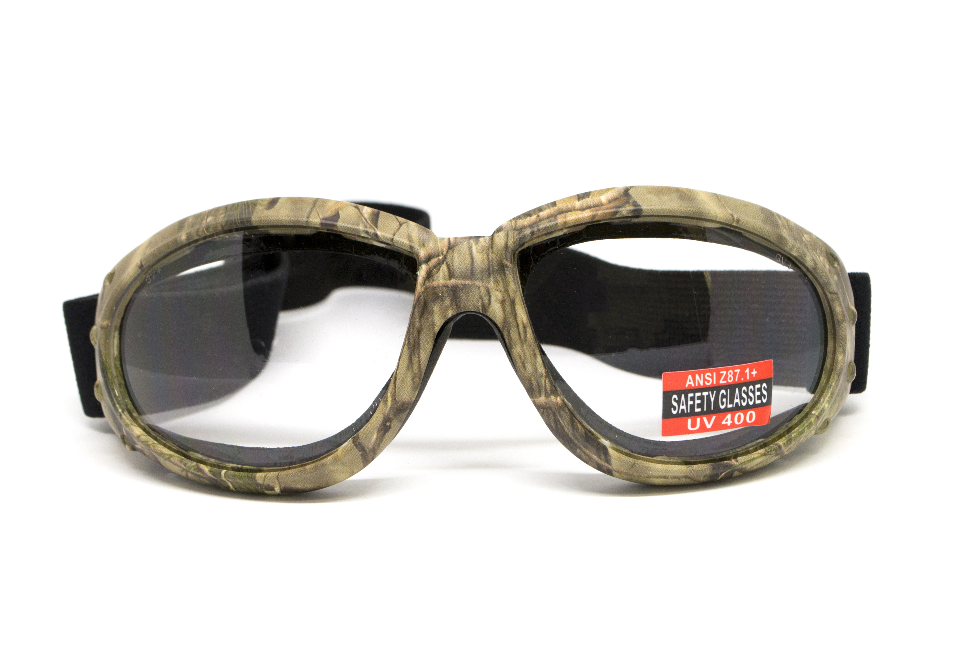Очки защитные с уплотнителем Global Vision Eliminator Camo Forest (clear), прозрачные в камуфлированной оправе фото 3